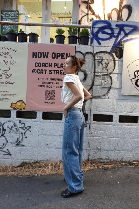 ルーズストレートデニム